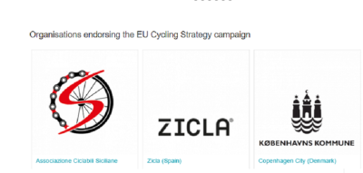 Zicla dóna suport a la Estratègia Ciclista de la Unió Europea.
