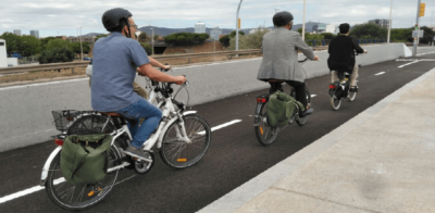 S’ha inaugurat un altre carril bici a Barcelona: suma i segueix.