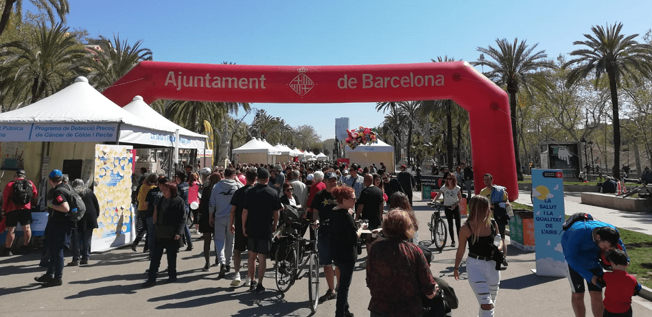 La bicicletada i la festa de la bicicleta de Barcelona.