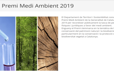 Premi Medi Ambient 2019.
