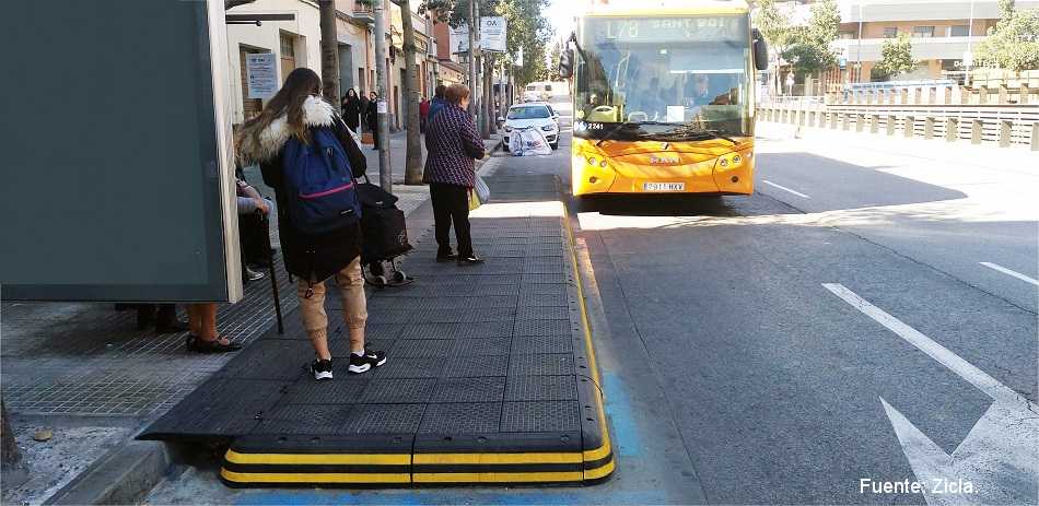 L’Ajuntament de Sant Boi (Barcelona) millora l’accessibilitat en una de les parades d’autobús amb el sistema Vectorial® de ZICLA.