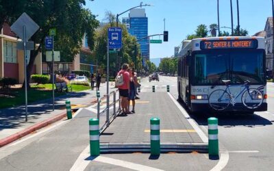 San Jose (California) integrates bike lanes and bus stops with Vectorial® system.