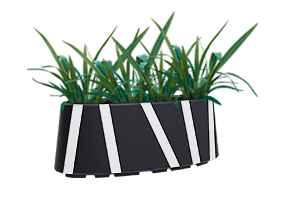 ZICLA Jardineres Zebra® de ZICLA. Una rotonda de Izegem (Bèlgica) es vesteix de verd amb les jardineres Zebra® de ZICLA. 1