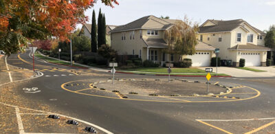 The City of Modesto, California, applies a road diet by using Zebra® separators.